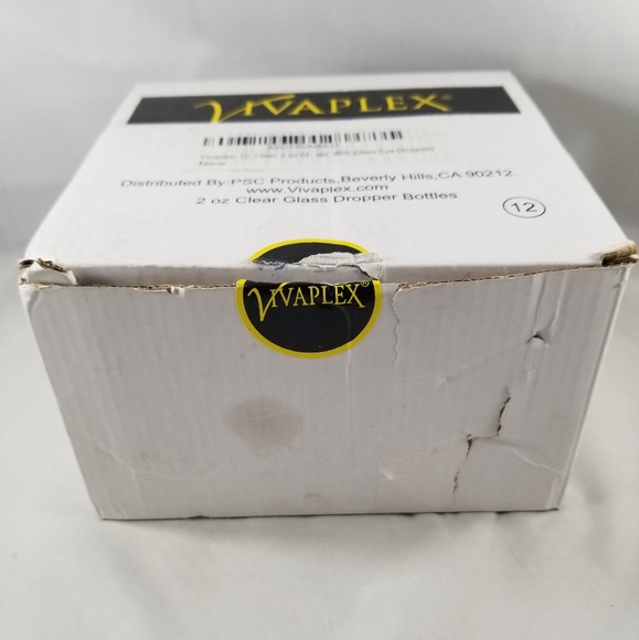 Vivaplex 2 Ounce Clear Dropper Bottle Set of 12 - Picture 2 of 11